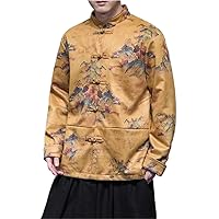 Chinese Men' Jacket Coat Button Top Large Size of Traditional Clothing