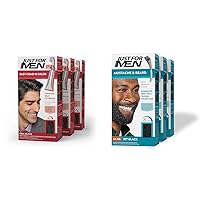 Easy Comb-In Color Mens Hair Dye & Mustache & Beard
