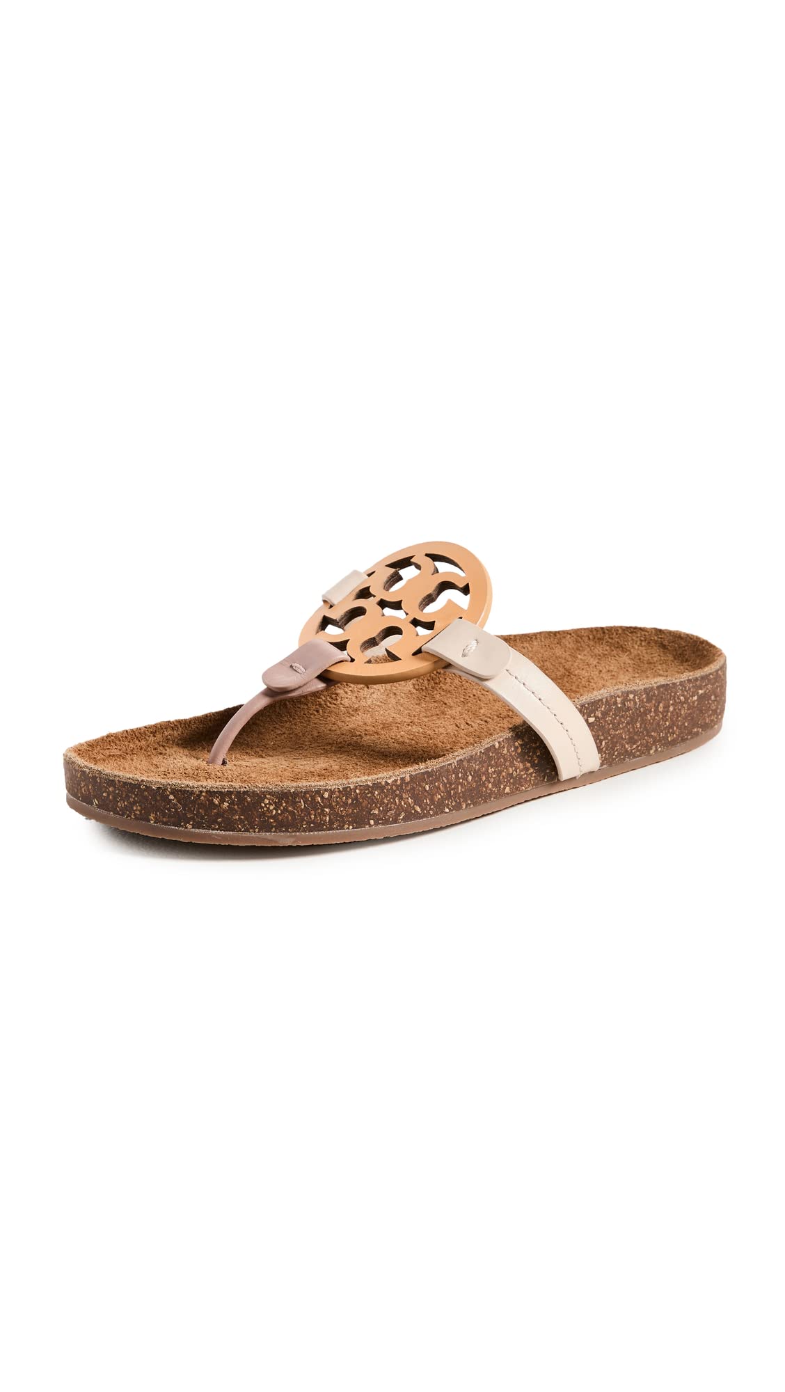 Tory Burch Outlet: Miller leather flip flops - Black | Tory Burch flat  sandals 136593 online at GIGLIO.COM