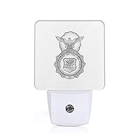 Us Air Force Security Police Led Night Lights 0.5w Plug in Night Light, Dusk to Dawn, Bright Nightlight Auto-On/Off Smart Night Lamp for Adults Kids Bedroom Bathroom Hallway Kitchen