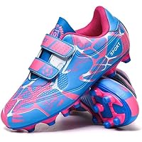 YAZGAN Soccer Shoes Little & Big Kids Lighweight Durable Football Shoes Anti-Slip Soccer Outdoor/Indoor Performance Firm Cleats