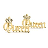 Crown Queen Necklace with Crystal Rhinestones, or Earrings