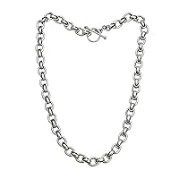 NOVICA Handmade Men's .925 Sterling Silver Chain Necklace Indonesia Modern [17.75 in L x 0.4 in W] 'Brave Knight'