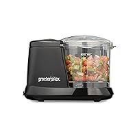 Durable Electric Vegetable Chopper & Mini Food Processor for Chopping, Puree & Emulsify, 1.5 cups, Black