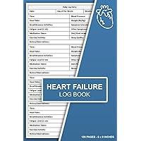Heart Failure Log Book: Daily Patient Logbook for Condition & Treatment Monitoring | Congestive Heart Failure Symptom Tracker Journal