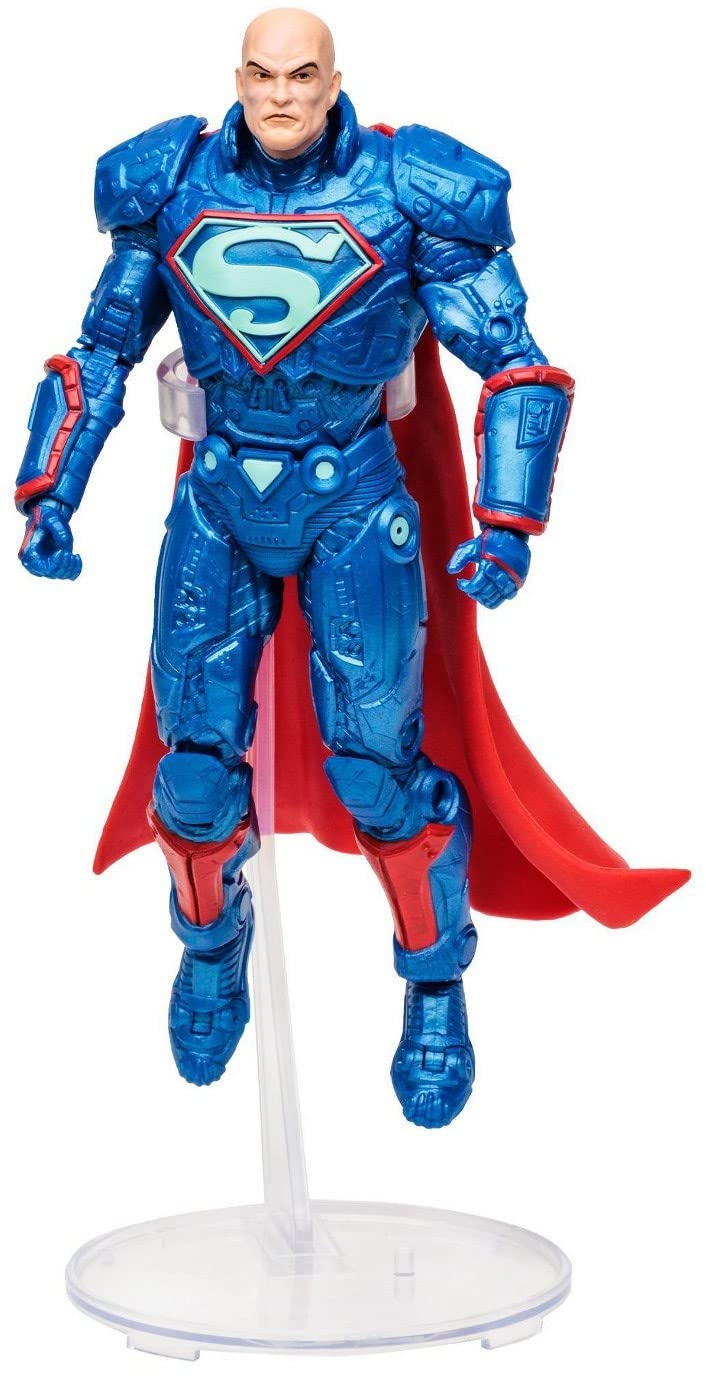 DC Multiverse Comics 7 Inch Action Figure Exclusive - Lex Luthor Power Suit Blue Gold Label (TM15196)
