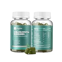 Turmeric Curcumin and Chlorophyll Gummies Set for Adult, Sugar Free Multivitamins Fiber Supplement Gummy