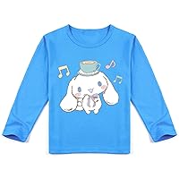 Kid Lightweight Long Sleeve T-Shirts Cinnamoroll Round Neck Pullover Daily Sweatshirt for Boy Girls