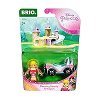 33314 Disney Princess Sleeping Beauty & Wagon | 2 Piece Toy Train for Kids Ages 3 and Up