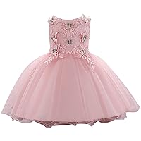 Kids Toddler Baby Girls Spring Summer Solid Tulle Ruffle Sleeveless Princess Dress Girls Dresses for Kids