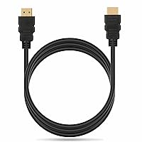 6ft Premium High Performance HDMI Cable 6ft HDMI to HDMI Gold Plated for 4K TV, PS3/PS4 and Xbox 6ft (2X Value Pack)