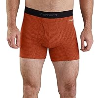 Carhatt Mens Base Force 5 inch Inseam Tech Boxer Brief