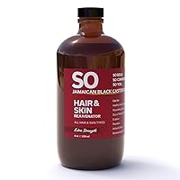 SO Extra Strength Jamaican Black Castor Oil 8oz (236 mL) | 100 Pure Strength Natural Conditioner Moisturizer for Hair & Skin | Strengthen & Restore