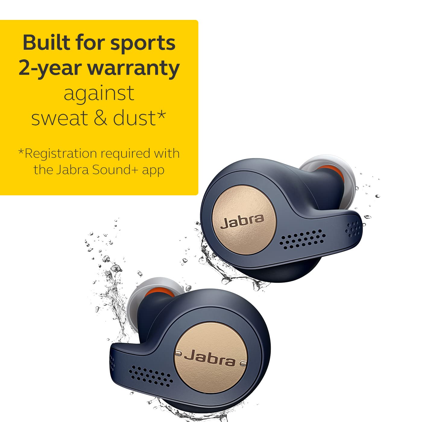 Jabra Elite Active 65t – True Wireless Earbuds with Charging Case, Copper Blue – Bluetooth Earbuds with a Secure Fit and Superior Sound, Long Battery Life and More (100-99010000-02)