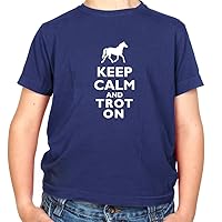 Keep Calm and Trot On - Childrens/Kids Crewneck T-Shirt