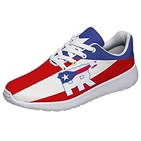 Men's Women's Puerto Rico Sneakers Fashion Casual Slip on Walking Shoes Lightweight Breathable Puerto Rican Running Sneaker