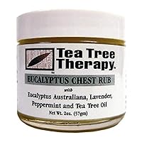 Tea Tree Therapy Eucalyptus Australian Chest Oil, Lavender Peppermint and Tea Tree, 2 Ounce,80050