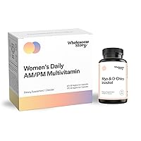 Hormone Support Bundle: Myo-Inositol & D-Chiro Inositol Blend Capsule | Premium Bioavailable Daily Multivitamin for Women with Iron, Folate, Calcium, Omega-3 DHA & Vitamin D
