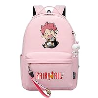 Unisex Fairy Tail Casual Backpack Lightweight Anime Graphic Rucksack Classic Waterproof Travel Knapsack