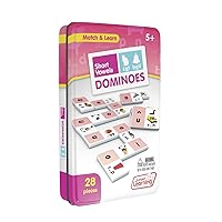 Junior Learning Short Vowel Dominoes Educational Action Games, Multi (JL493)