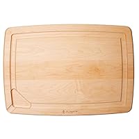 J.K. Adams 20-Inch-by-14-Inch Maple Wood Double-Sided Pour Spout Carving Board