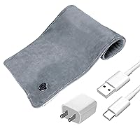 USB Heating Pad with Auto Shut Off, 3 Heating Levels, 5V Heating Pads for Back, Neck, Cramps Pain Relief (23.6” x 11.8”)