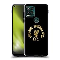 Head Case Designs Officially Licensed Liverpool Football Club Gold LFC On Black Liver Bird Soft Gel Case Compatible with Motorola Moto G Stylus 5G 2021
