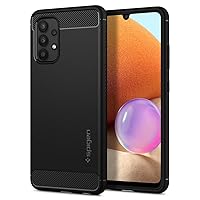 Spigen Rugged Armor Designed for Galaxy A32 Case 4G LTE (2021) - Matte Black