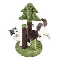 Cat Craft Sisal & Chenille Forest Pine and Mushroom Cat Scratching Post Set