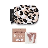 Kitsch Exfoliating Glove and Shea Butter Solid Body Wash Bar with Discount