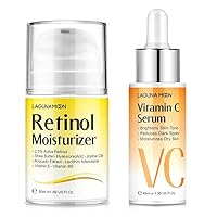 Lagunamoon Retinol Moisturizer Cream 50ML/1.69 Oz - Vitamin C Serum for Face - Facial Serum with Hyaluronic Acid & Amino Acid, Anti-Aging Serum, Increase Skin Hydration & Reduce Fine Lines & Wrinkles