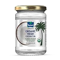 Parachute Naturalz Virgin Coconut Oil | 100% Organic Cooking Oil, Hair Oil and Skin Oil | Cold Pressed | USDA Certified |6.8 Fl. Oz.