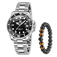 Raitown Wrist Watches for Men Analogue Quartz Stainless Steel Luminous Waterproof Watch Fashion Casual Male Wristwatches R5885G