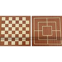 Dal Negro 02591 35cm Chess and Nine Men's Morris Board (39mm Squares)