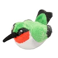 Audubon Birds Ruby-Throated Hummingbird with Authentic Bird Sound, Stuffed Animal, Bird Toys for Kids & Birders