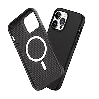 RhinoShield SolidSuit Case Compatible with Magsafe for [iPhone 14 Pro Max] | Shock Absorbent Slim Design Protective Cover with Premium Matte Finish 3.5M / 11ft Drop Protection - Classic Black