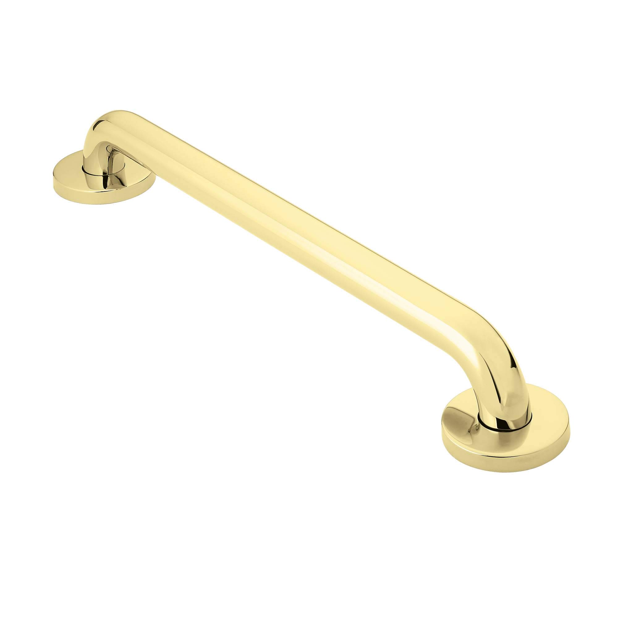 Moen R8724PB Home Care Bathroom Safety 24-Inch Grab Bar with Concealed Screws, Polished Brass