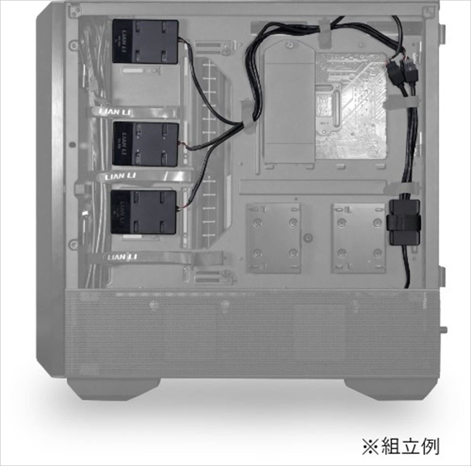 リアンリー(Li LIAN LI) Lianli USB 2.0 Hub, USB 2.0, 1 to 3 HUB, Supports UNI Fan Series Controller, USB 2.0, 9 Pin, 3 Port Extension, Japanese Authorized Dealer Product