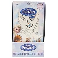GLIMMER BODY ARTS Disney Frozen 2 Sheets Metallic Jewelry Tattoos Toy, Blue B00XH0N8OK