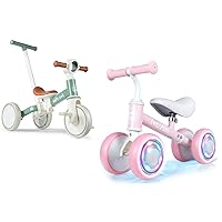 Tricycle Handle Mint & Lighting Bike Pink