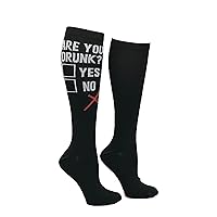Crazy Dog T-Shirts Unisex Are You Drunk Funny Drinking Compression Socks For Women And Men