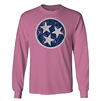 Vintage Retro Distressed Graphic Tennessee Flag USA Long Sleeve Men's