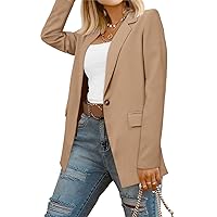 CRAZY GRID Women Business Casual Blazer with Lined Professional Work Suit Jacket with Pockets