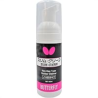 Butterfly Slim Clean (Professional Foam Type Rubber Cleaner) - Non-Gas Type Cleaner for Your Table Tennis Paddle Rubbers, Helps Remove Dirt, Dust, and Oil