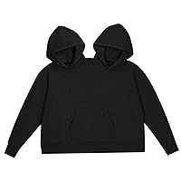 Couple Hoodies, Extra Large Intimate Hooded Sweatshirt Couple Sweatshirts Mens Large Sweatshirt for 2 Persons, Loose Fit Long Sleeve Matching Hoodies Pullover with Pocket, Gifts for Couples Wearing