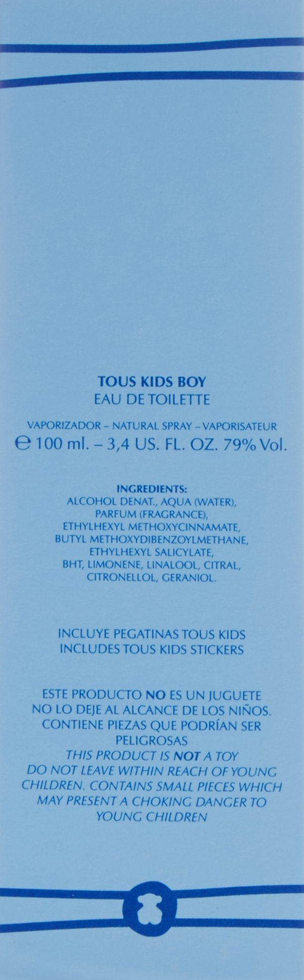Tous Boy Eau De Toilette Spray 3.4 Ounces