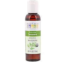 Organic Skin Care Oil, Protecting Sesame, 4 fl oz (118 ml)3