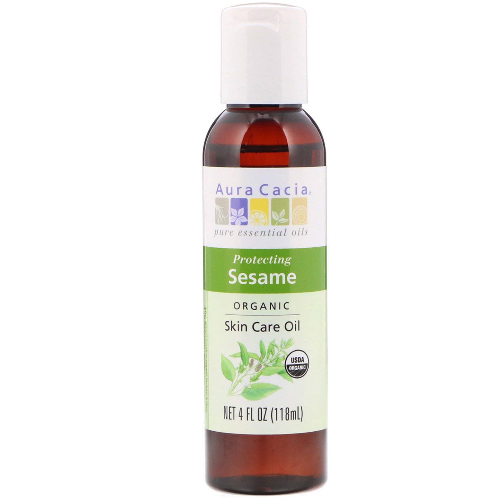 Aura Cacia Organic Skin Care Oil, Protecting Sesame, 4 fl oz (118 ml)3