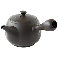 Tokoname Ware 270612 Bamboo Spring Kiln Teapot, Large Capacity, Generous Pouring, For Coffee, Large Size, Blurred Black, Capacity: Approx. 18.3 fl oz (520 ml), For 3-4 People, Made in Japan