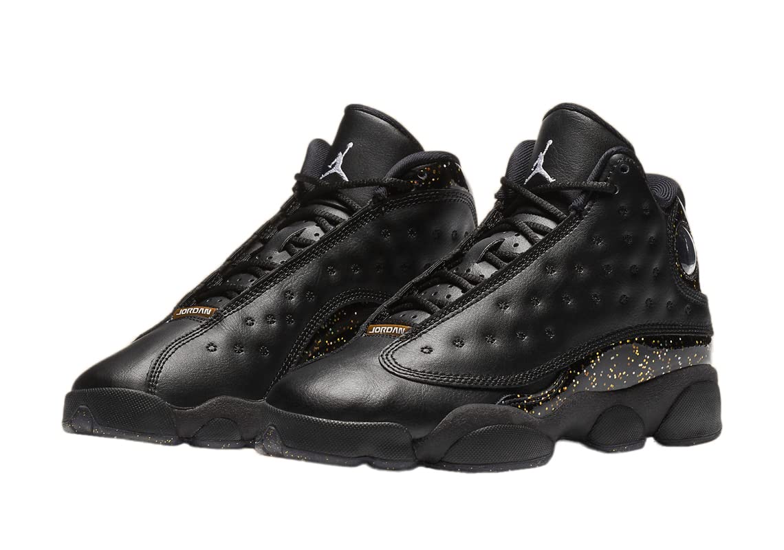 Jordan Kid's Shoes Nike Air 13 Retro (GS) Black Metallic Gold DC9443-007 (M